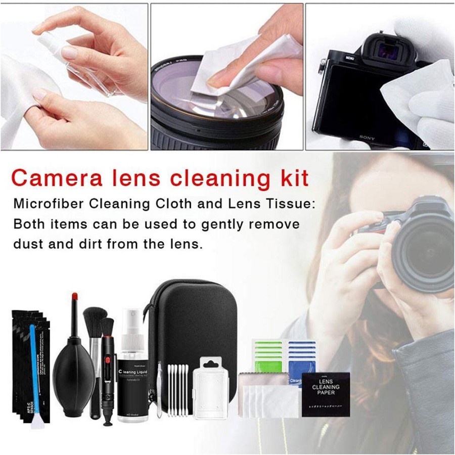 Set Pembersih Kamera Camera Cleaning Kit 13 in 1 - 13564 - Black