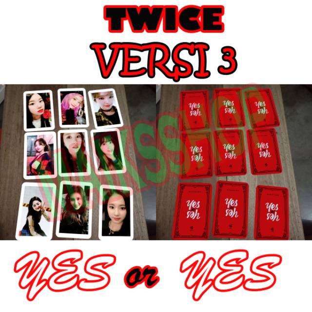 Twice Yes or Yes Photocard Kpop