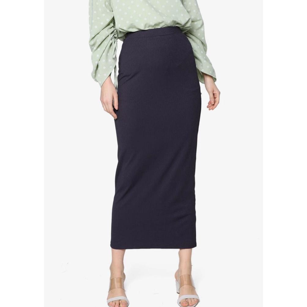 Rok Span Rajut Rok Rajut Panjang Rok Span Knitted Panjang Rok Panjang Polos Rok Hitam Polos Rok Kerj