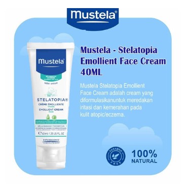 Mustela Stelatopia Emollient Face Cream 40 ml Krim Muka Baby