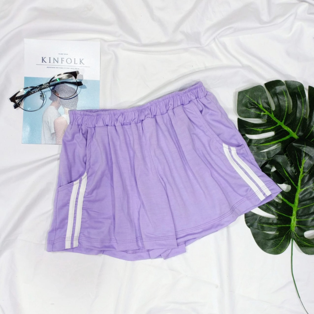 CELANA PENDEK BASIC WANITA BAHAN 24S / TERMURAH / ADEM DAM LEMBUT