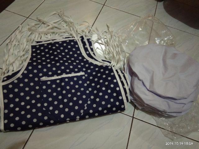 ✔️✔️cod Celemek Anak Plus Topi Apron Anak Plus Topi