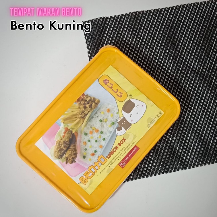 Set Kotak makan dan tas bekal aluminium foil bento lunch box anti bocor lunch bag waterproof murah