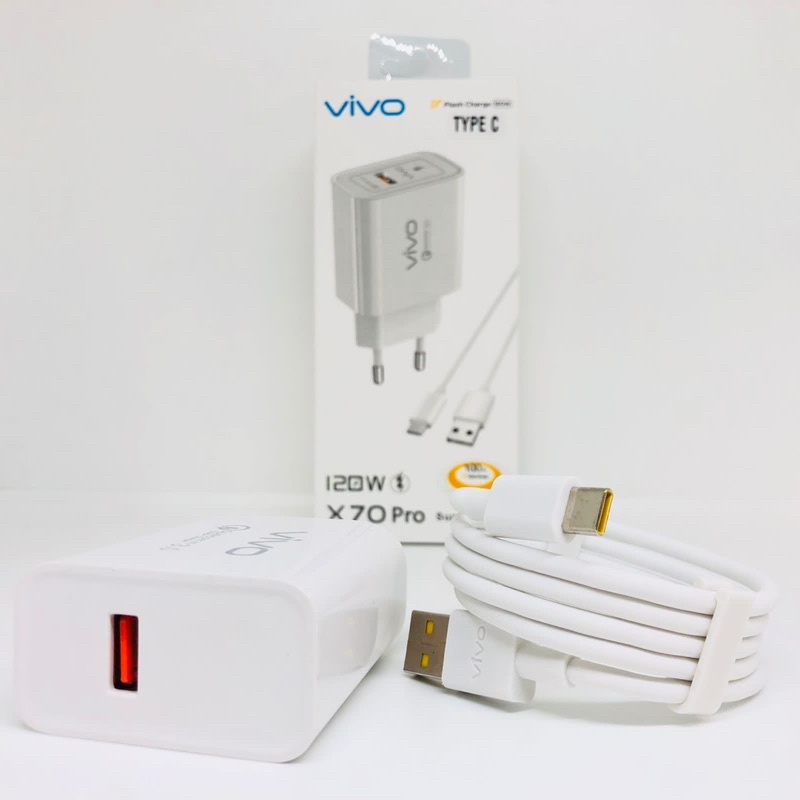 NEW CHARGER VIVO X70PRO DAN X80PRO FAST CHARGING MICRO TYPE C