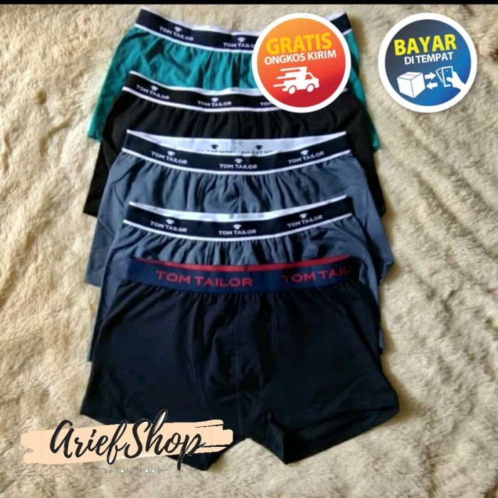 3 PCS BOXER TOM TAILOR TERLARIS LEBIH HEMAT HIGHT CLASS
