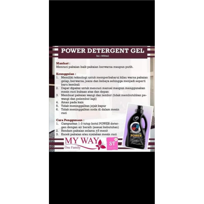 F²F My Way Power Black Detergen Gel