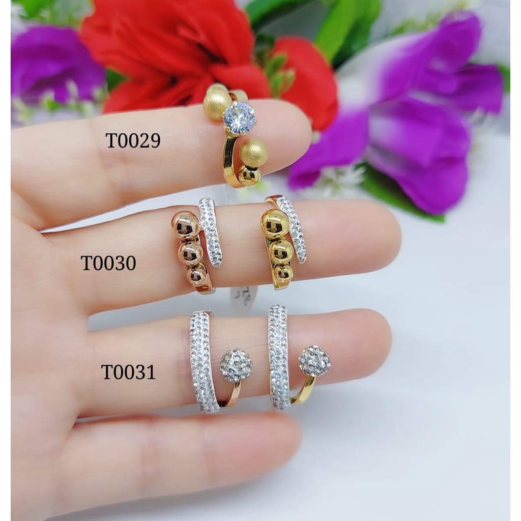 Cincin titanium fashion T0029-0031