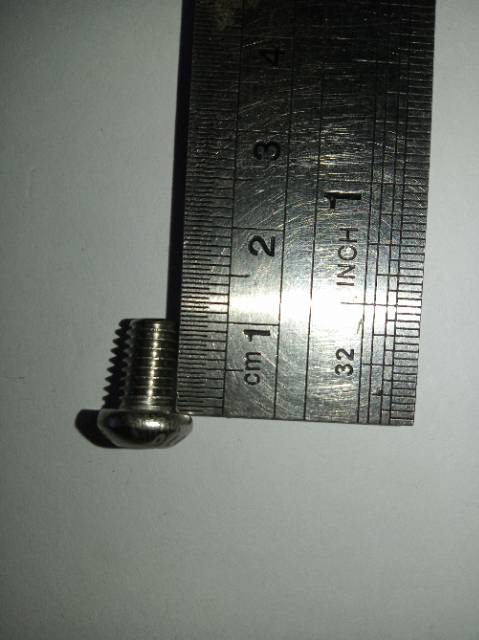 Button L M6 X 10 (1cm)stainless 304