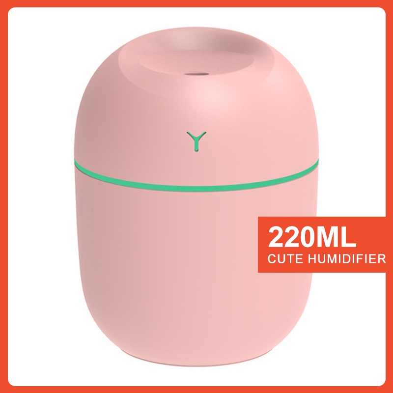 Mini Diffuser Humidifier USB Portable Air Purifier Aromatherapy Essential Oil Difuser-AD10-Pink