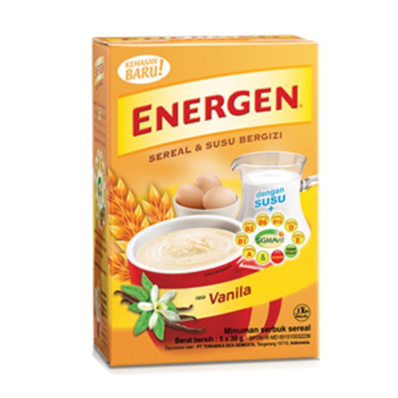 

ENERGEN VANILLA 5x29g