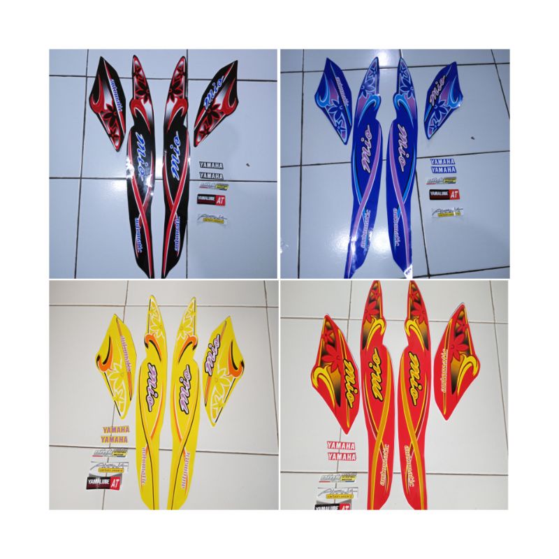 STRIPING MIO SPORTY 2005 BUNGA KUNING, STRIPING MIO SMILE , STRIPING MIO SPORTY THAILAND