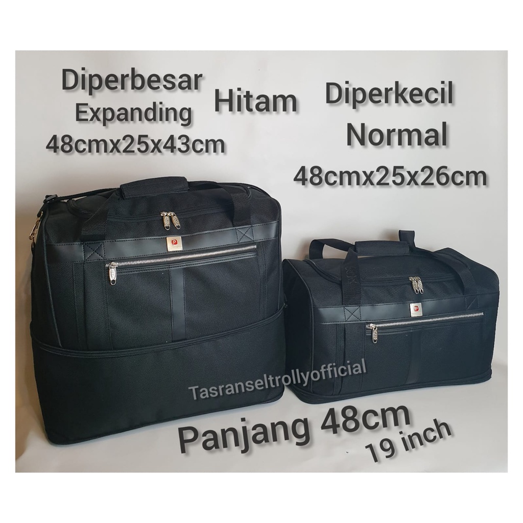 Tas Pakaian Travel Bag Polo Interclub 48x25x26cm up 43cm 100%original