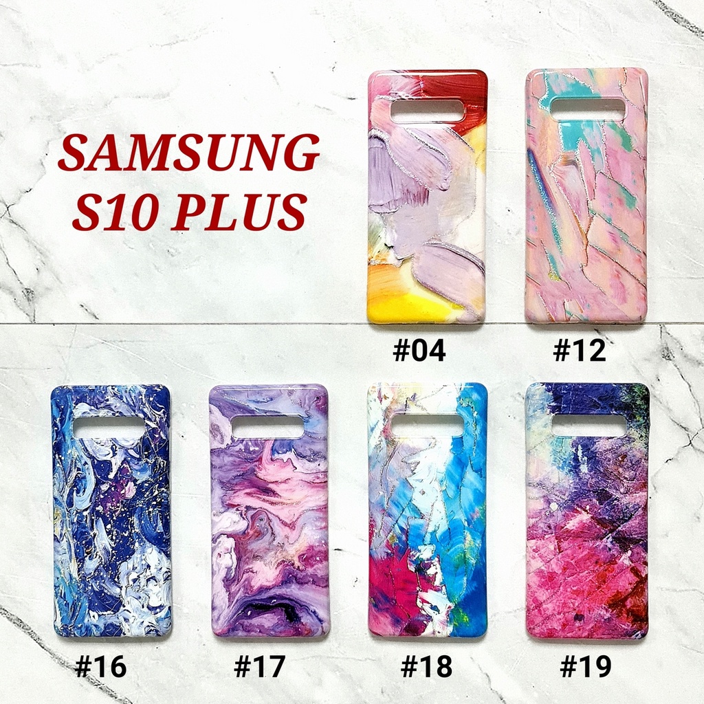 CASE 5G / 5S  V15  A59 / F1S  F11 PRO  S10  S10 PLUS  M10  M20  NOTE 9 - PAINTING GLITER Soft Marble