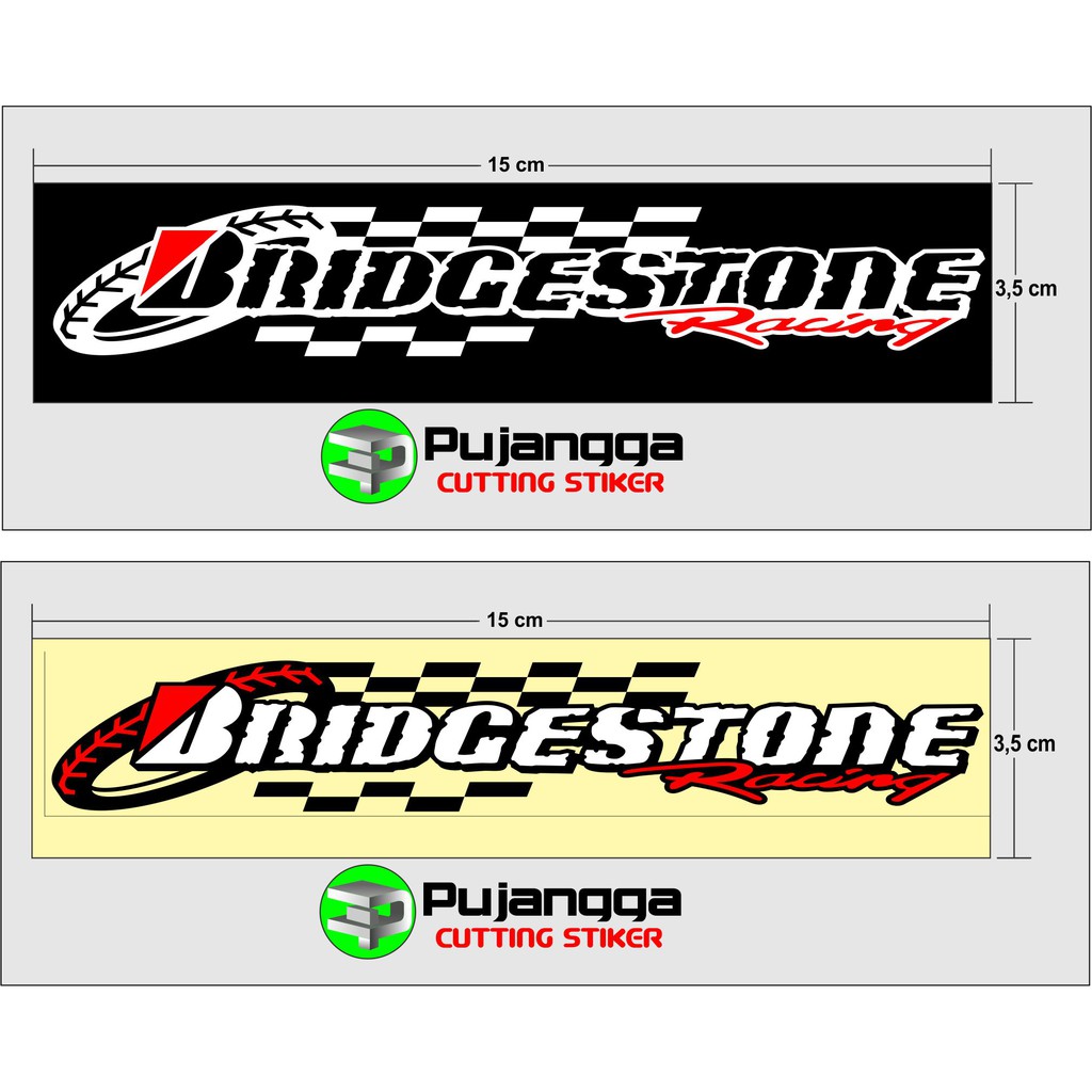 

Cutting stiker Bridgestone ukuran 15 x 3,5 cm Rp. 4500/ 3 warna