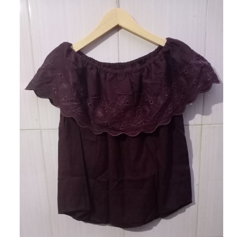 blouse sabrina GU uniqlo