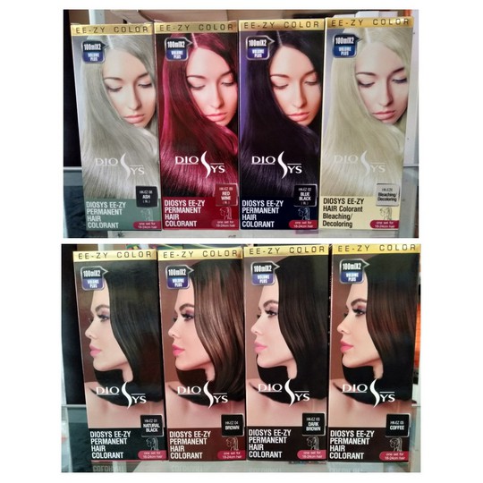 ⭐ BAGUS ⭐ DIOSYS PERMANENT HAIR COLOR 100ml / 45ml | Pewarna Rambut / Cat Rambut / Semir Permanen y2000