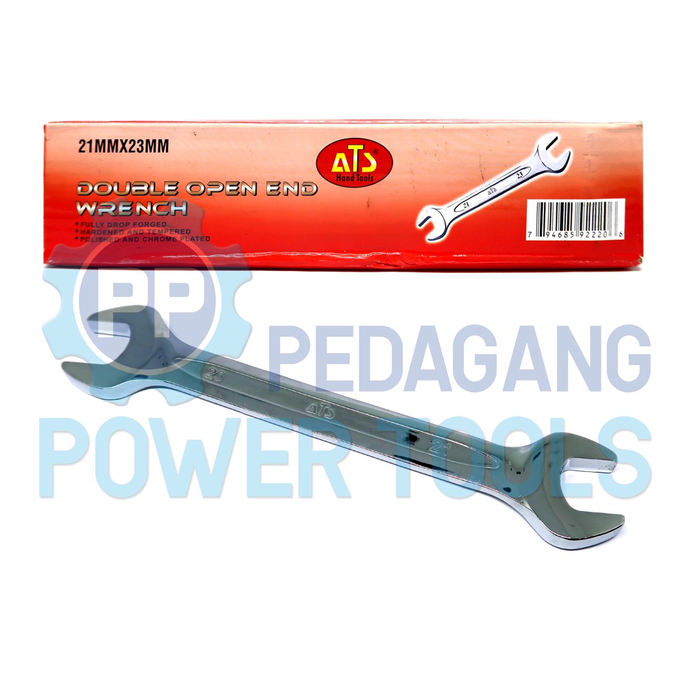 ATS KUNCI PAS 21 X 23 MM 21X23 DOUBLE OPEN END SPANNER WRENCH INGGRIS