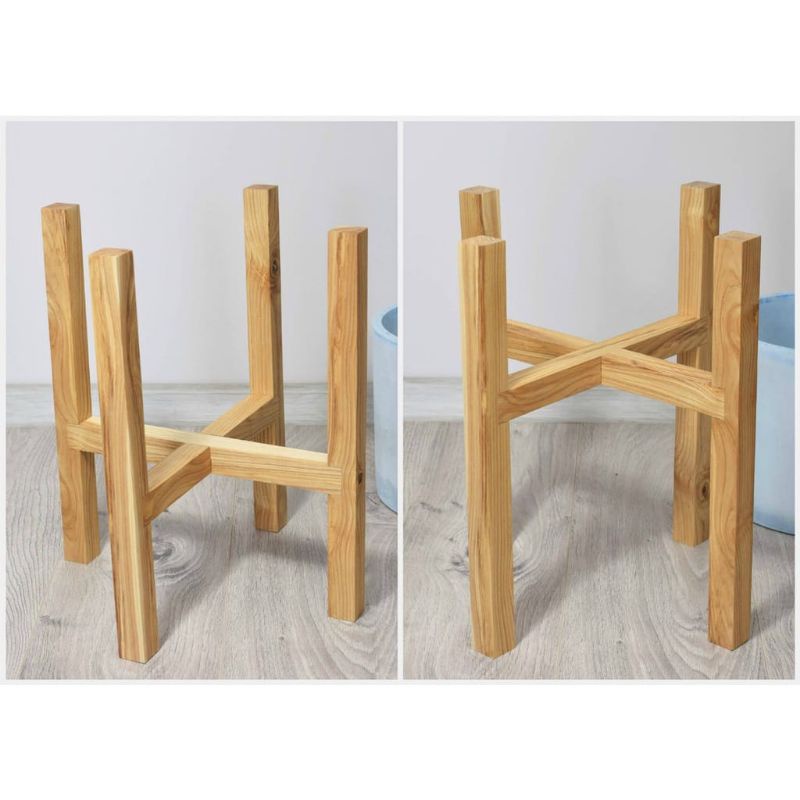 Rak Pot Bunga Tatakan Pot Standing Minimalis Pot Rak Kayu Standing Planter