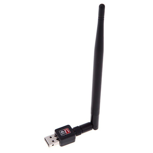 Wireless USB Adapter 802.11N 150Mbps Dengan Antena - Black