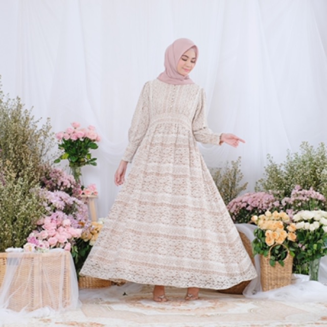Ori New Belle Dress MaxyDress LongDress Gamis Muslimah