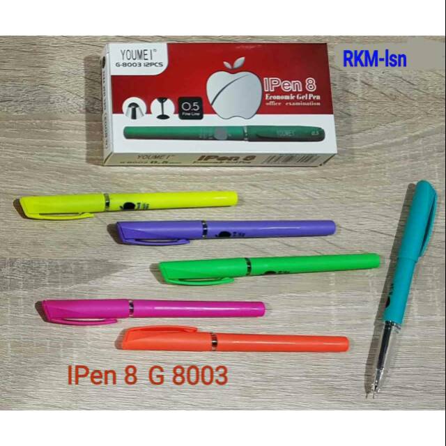 

1LUSIN Pulpen Gel Ipen Youmei 8003 Tinta Hitam