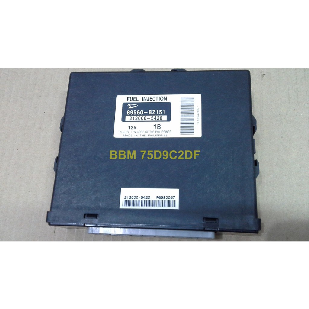 89560-BZ151 Computer Fuel Injection Avanza VVTI atau Xenia tahun 2006