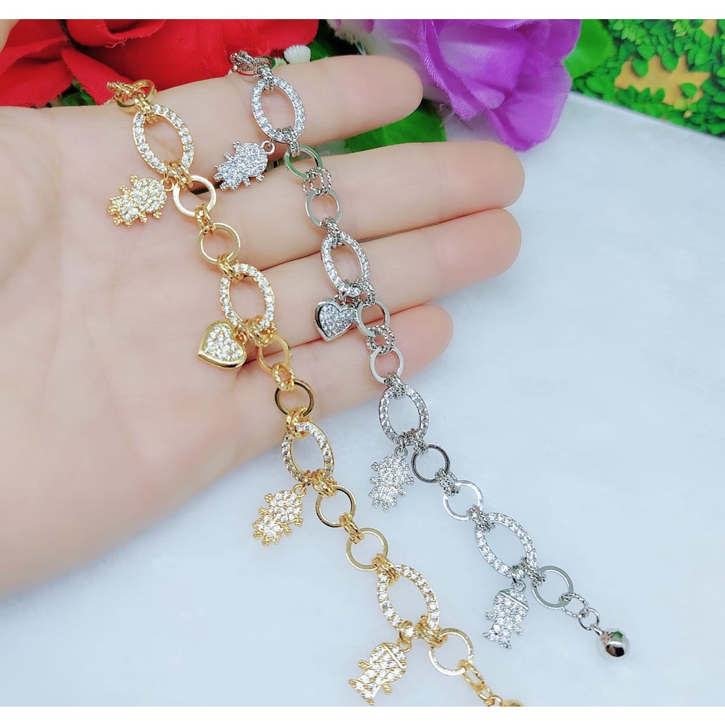 Gelang xuping permata full lapis emas perhiasan wanita jewellery