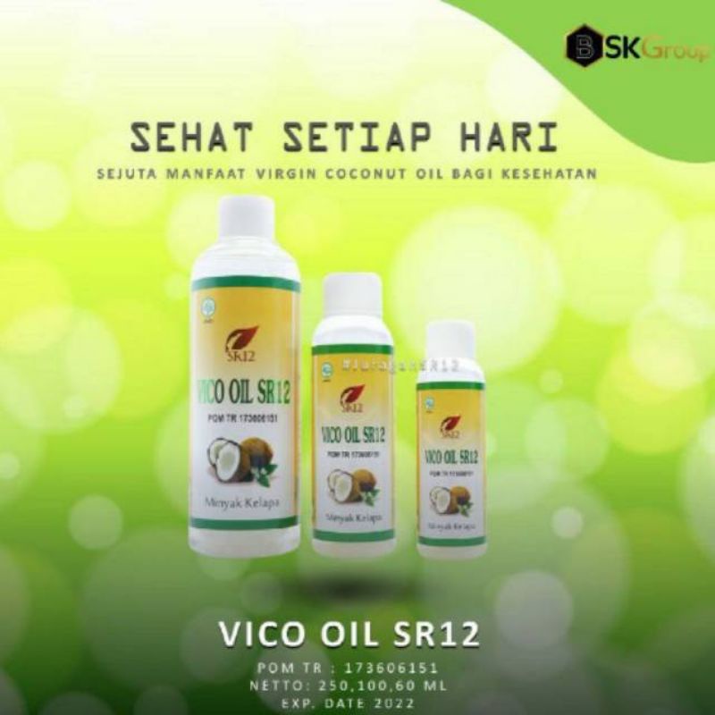 

VICO SR12 VIRGIN COCONUT OIL (VCO) MINYAK KELAPA ASLI