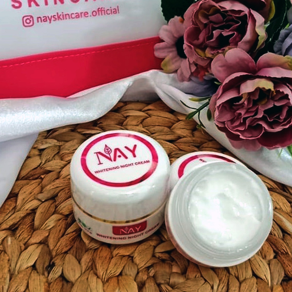 BRIGHTENING NIGHT CREAM | WHITENING | KRIM MALAM | MENCERAHKAN DAN MELEMBABKAN | NAY SKINCARE