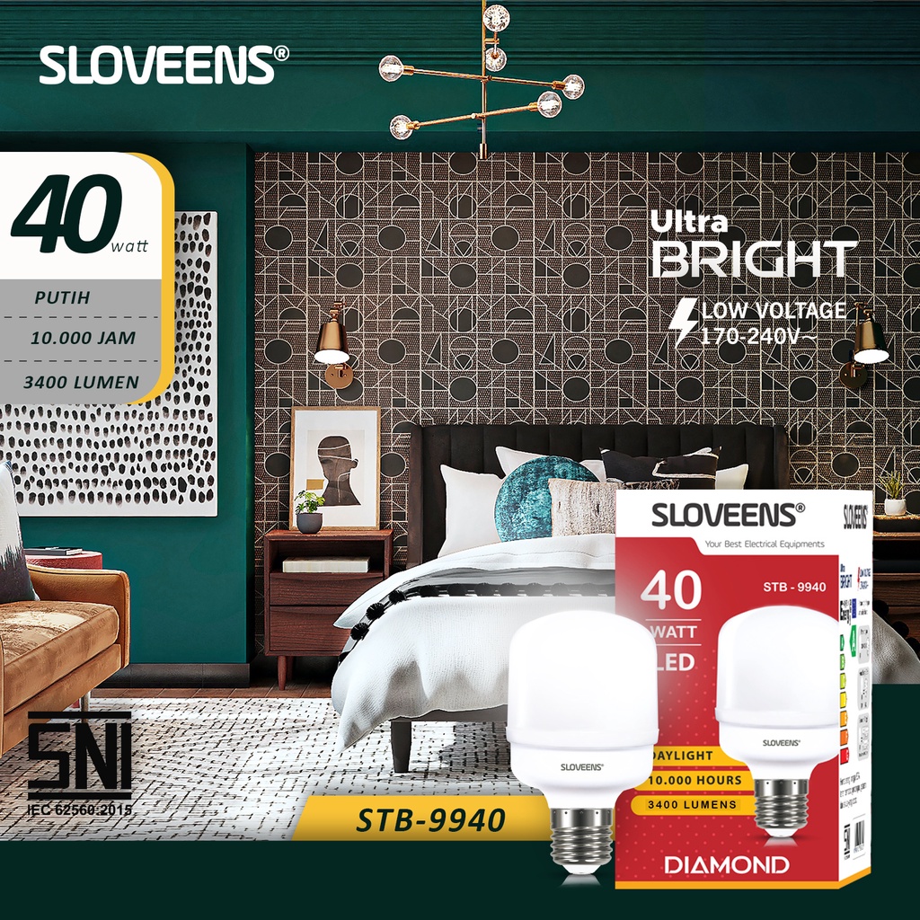 Lampu LED 40W JUMBO BEST SELLER PREMIUM Capsule SNI SUPER MURAH 3W 5W 10W 20W 30W 40W Bulb Jumbo Tabung 40W Kapsul Super Terang Putih MERK Sloveens Bohlam Terang murah berkualitas premium Lampu Rumah, Kamar, Warung FREE ONGKIR