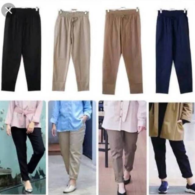 Baggy / Bagy / Begi pants : Celana Panjang Cewek Wanita Hijaber Style