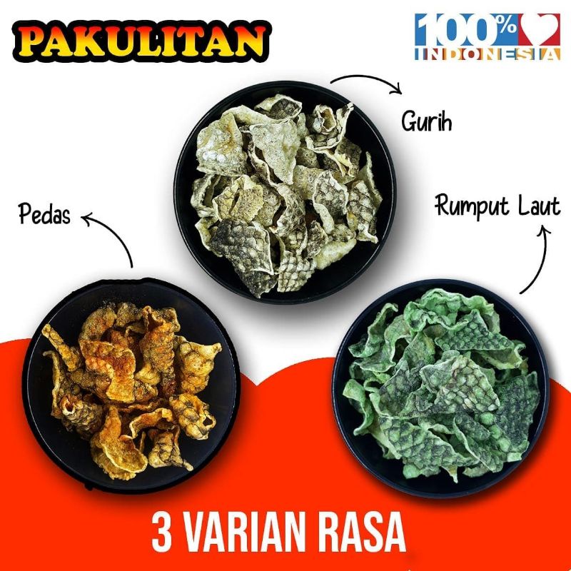 

Pakulitan Mini Size Keripik Ikan Khas Semarang 18 Gram