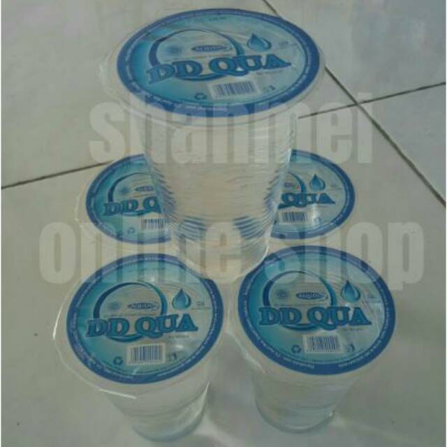 DDQua Gelas 48 Cup Kartonan - Air Minum Gelas 1 Dus - Air Mineral Gelas 240 Ml - Air Minum Kemasan