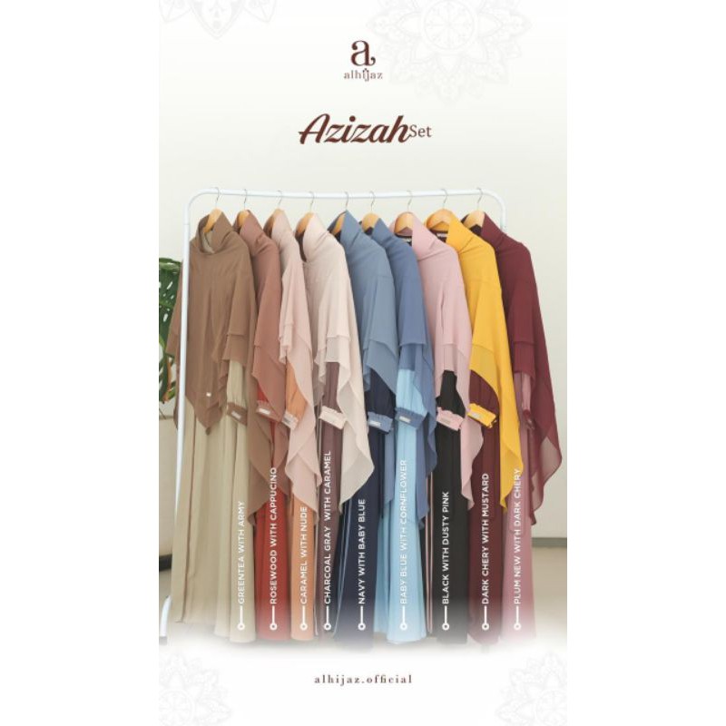 PO Gamis Azizah set by Alhijaz official(open Po hingga 7des)