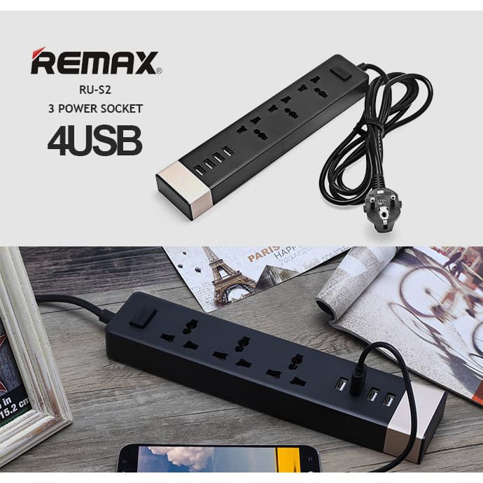 REMAX RU-S2 4 USB 3 Power Socket