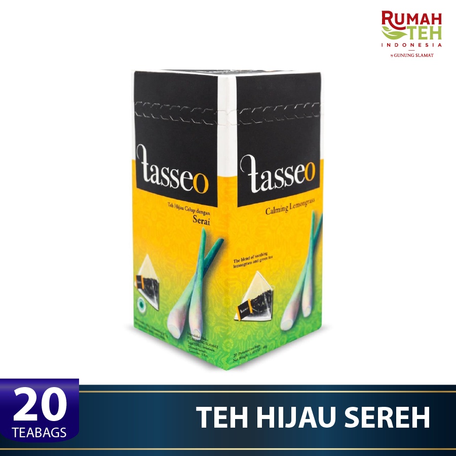 

Tasseo Calming Lemongrass 20 Bags - Premium Tea Bag