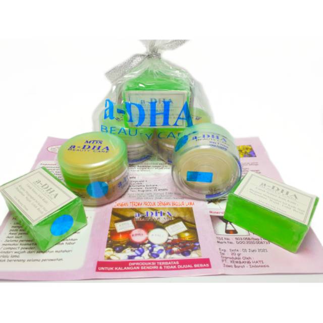 CREAM ADHA MDS HIJAU ORIGINAL 3IN1