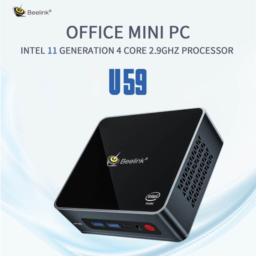 Mini PC Beelink U59 8/256GB SSD Intel N5095 Jasper Lake Windows 10 Pro