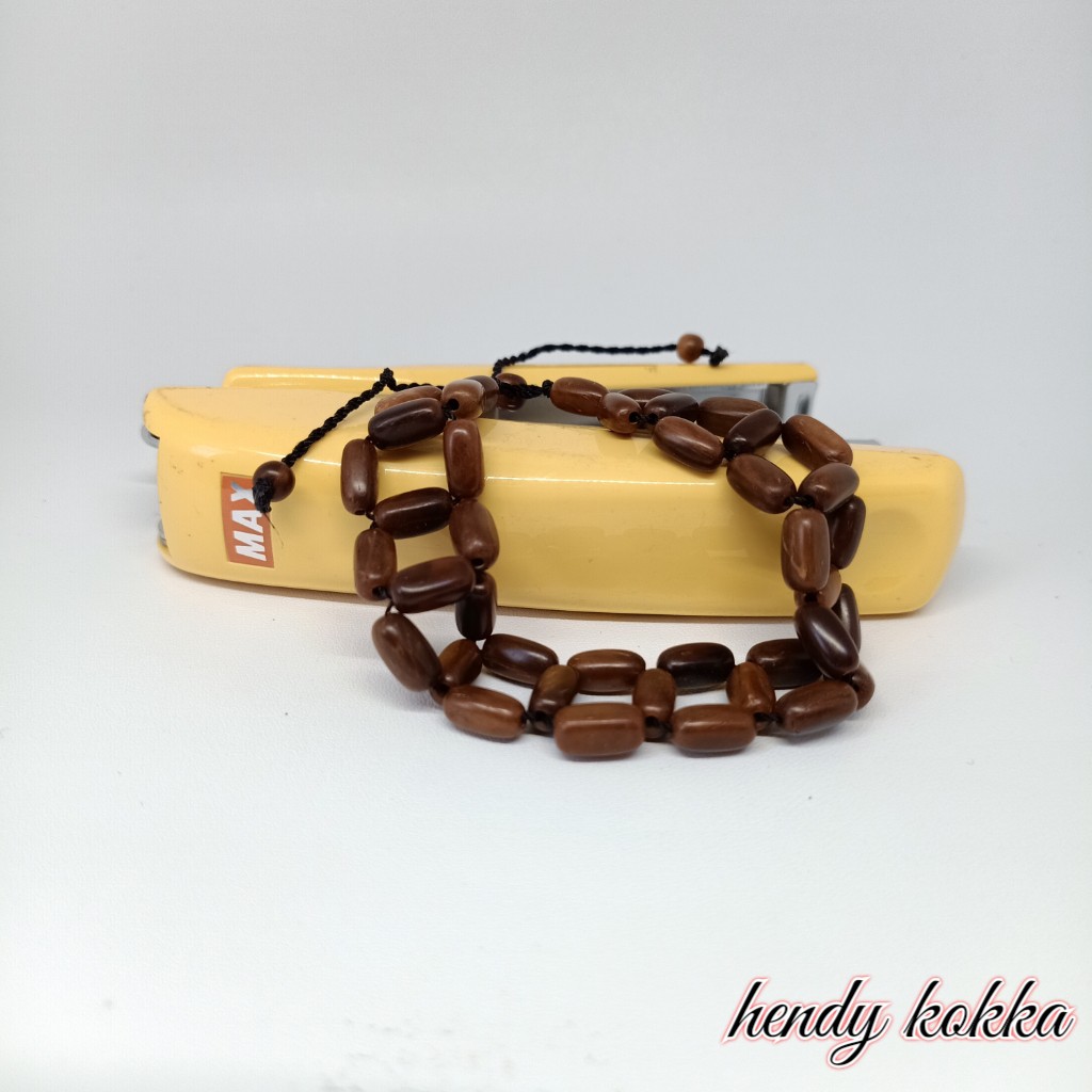 gelang kokka kaukah rel oval coklat