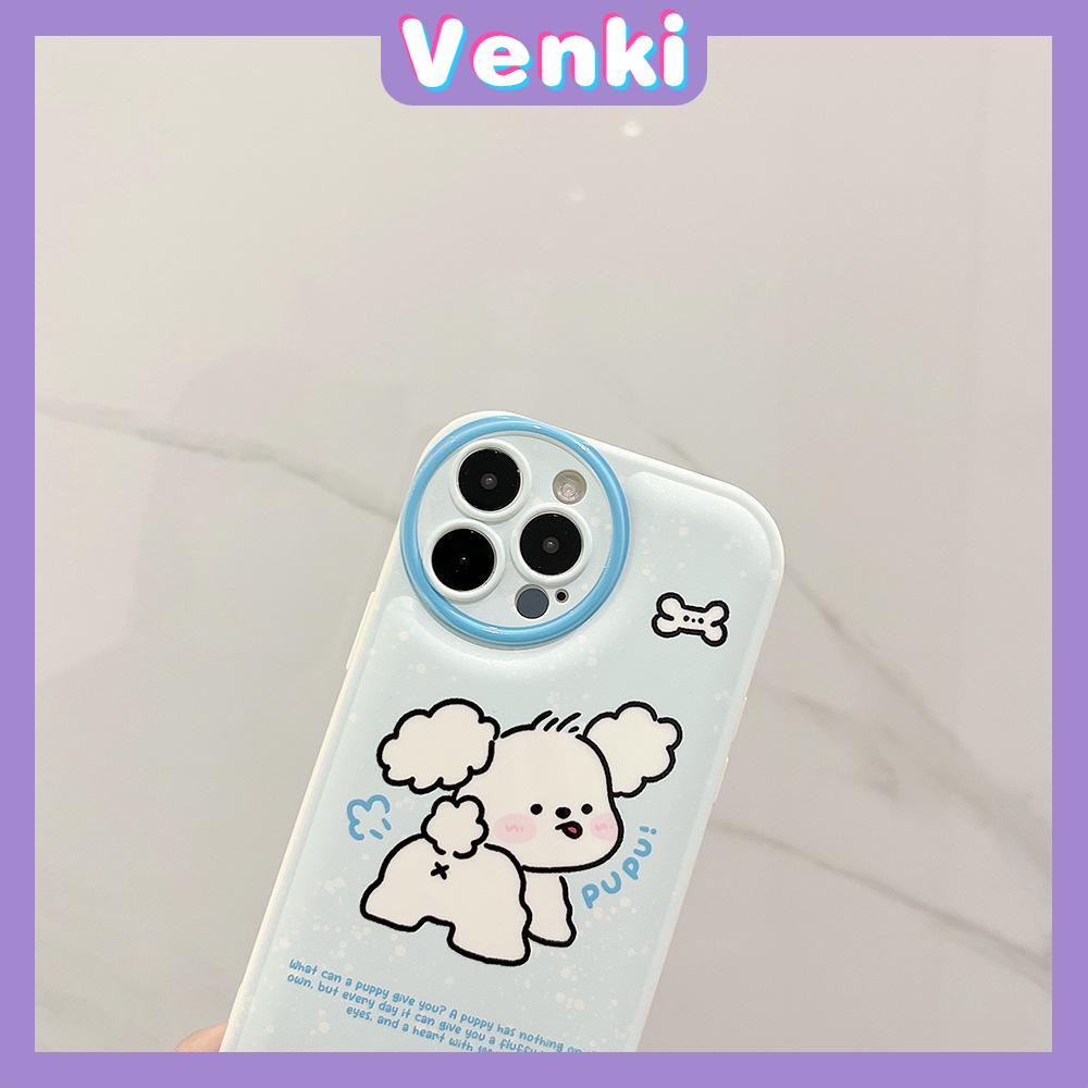 iPhone Case Silicone Soft Case Airbag Shockproof Protection Camera White Dog Cartoon Cute Compatible For iPhone 11 Pro Max 13 Pro Max 12 Pro Max 7Plus xr XS Max