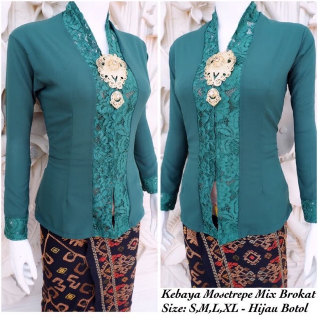 ATASAN KEBAYA Kartini Mostcrepe Mix Brokat