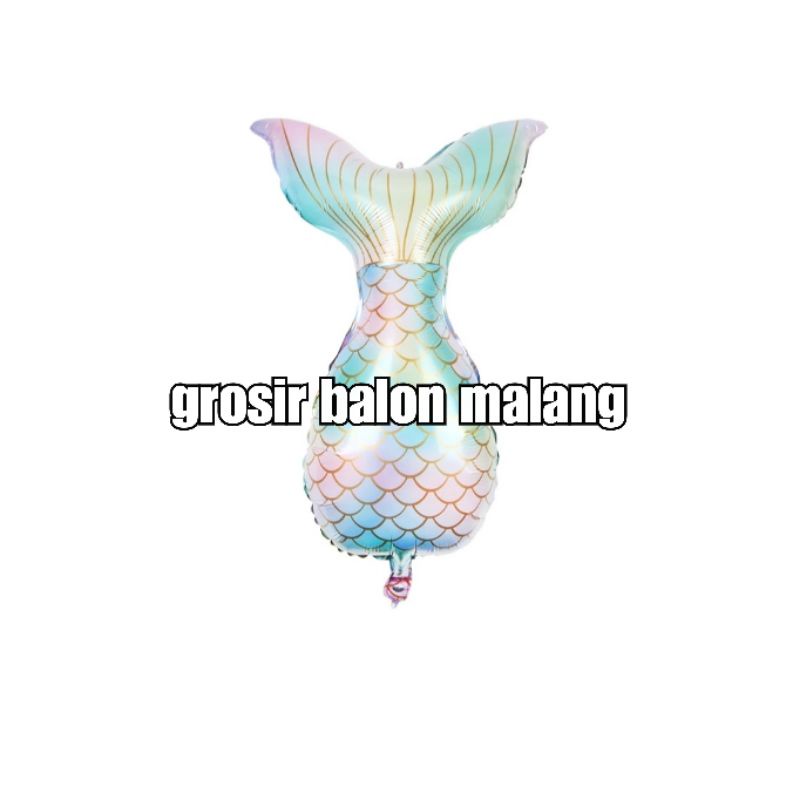 balon foil ekor duyung mermaid