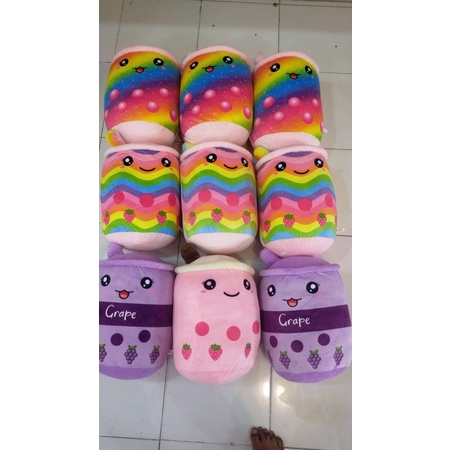 boba rainbow, pop it ungu