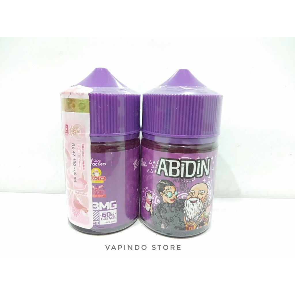 ABIDIN ANGGUR DINGIN 60ML 3MG BY VAPE PACKERS LIQUID