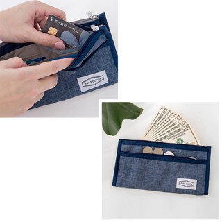 Dompet Panjang Wanita  Bahan Kulit Imitasi Motif Bunga  