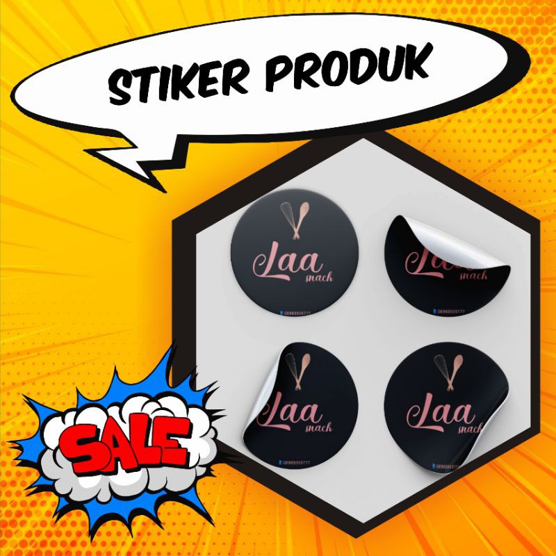 

Stiker produk untuk UMKM