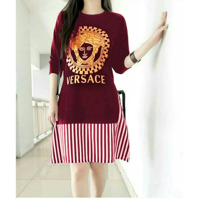 Dress Versace kombi salur