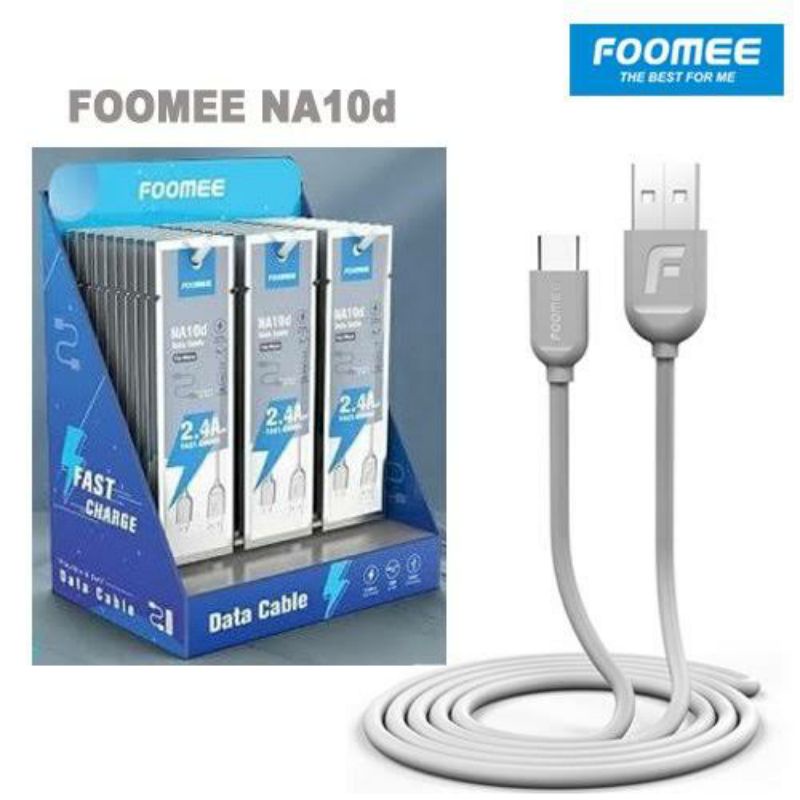 Kabel Data Micro Foomee NA10d 2.4A Fast Charging