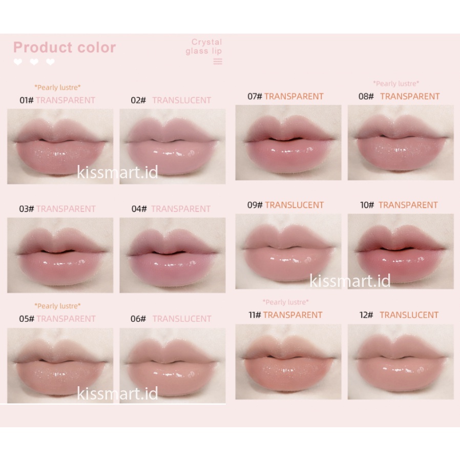 DRAGON RANEE Lip Gloss Macaron Glossy Makaron Lipgloss Membuat Bibir Lebih Sehat Dan Tidak Lengket TD002