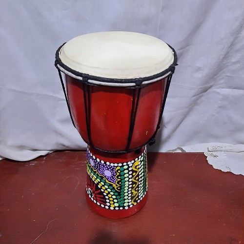 Kendang Djembe Gendang Jimbe Uk. 20 Cm Alat Musik Tradisional Mainan Anak